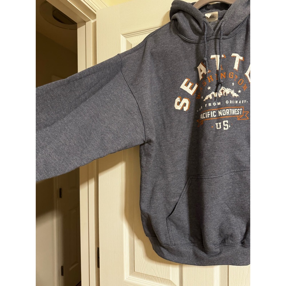 SEATTLE Blue/Grey Hoodie size XL - Picture 4 of 5